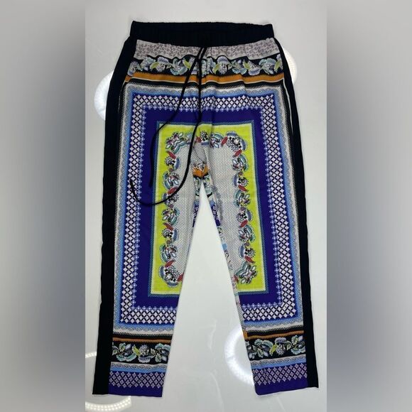Clover Canyon Mixed Print Pattern Drawstring Pants Women Medium Multicolor - Picture 1 of 10